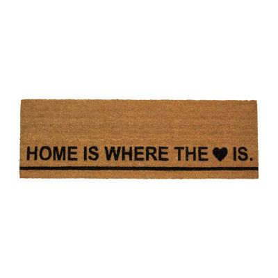 Northlight Home Is Where The Heart Is Outdoor Rectangular Doormat