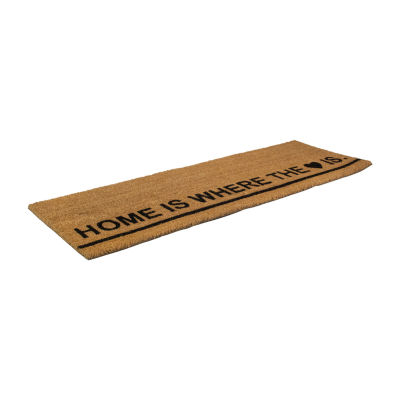 Northlight Home Is Where The Heart Is Outdoor Rectangular Doormat