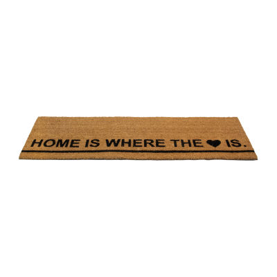 Northlight Home Is Where The Heart Is Outdoor Rectangular Doormat