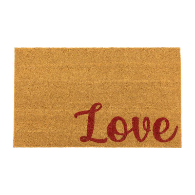 Northlight Love Outdoor Rectangular Doormat