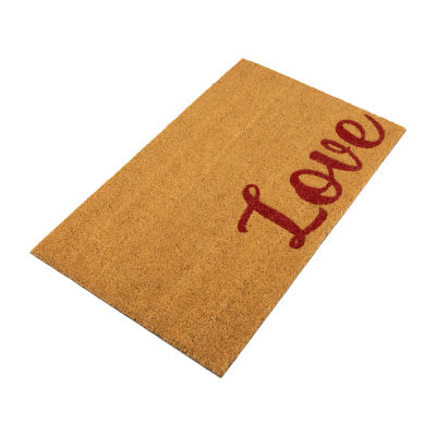 Northlight Love Outdoor Rectangular Doormat