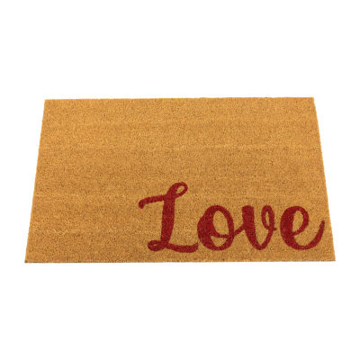 Northlight Love Outdoor Rectangular Doormat