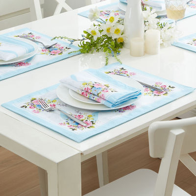 Elrene Home Fashions Rose Cottage Engineered 8-pc. Napkins
