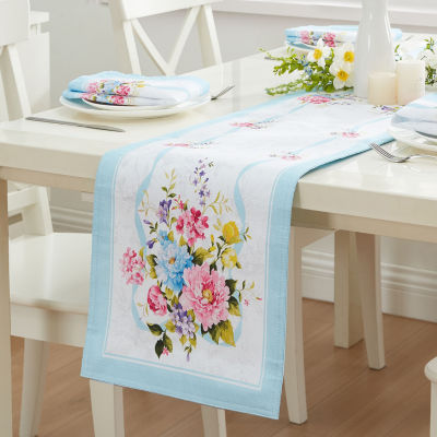 Elrene Home Fashions Rose Cottage Engineered Table Runner