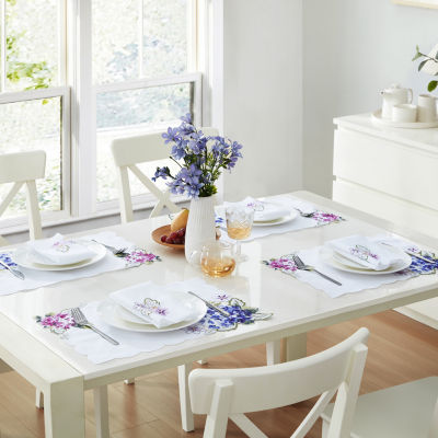 Elrene Home Fashions Spring Hydrangea Floral Cutwork 4-pc. Napkins