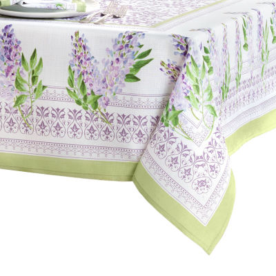 Elrene Home Fashions Lilac Garden Engineered Tablecloth