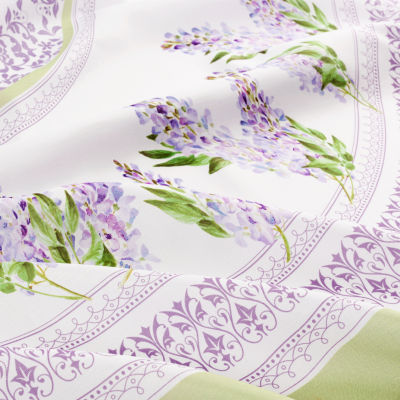 Elrene Home Fashions Lilac Garden 70” Round Engineered Tablecloths