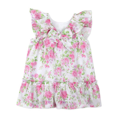 Baby Essentials Cardigan Baby Girls Floral Dress Set