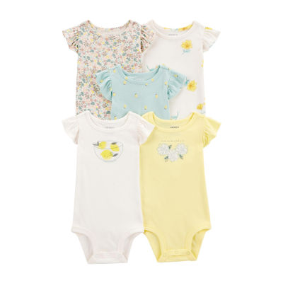 Carter's Baby Girls 5-pc. Short Sleeve Bodysuit
