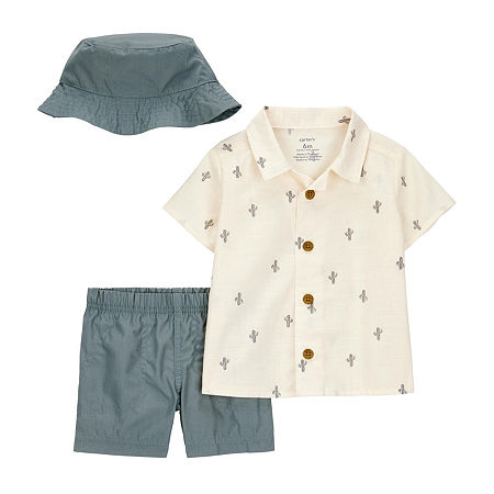 Carter's Baby Boys 3-pc. Short Set, 6 Months, White