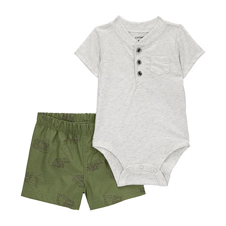 Carter's Baby Boys 2-pc. Short Set, 24 Months, Gray