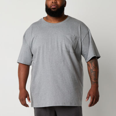 St. John's Bay Mens Big and Tall Short Sleeve Crew Neck Pajama Top