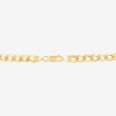 Made in Italy Mens 10K Gold 22 Inch Curb Chain Necklace