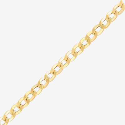 Made in Italy Mens 10K Gold 22 Inch Curb Chain Necklace