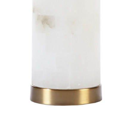 Hampton Hill Prague Alabaster Table Lamp, One Size, White