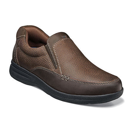 Nunn Bush Mens Cam Slip-on Shoes, 9 Medium, Brown