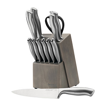 Home Basics 13 Piece Carbon Steel Knife Block Set & Reviews