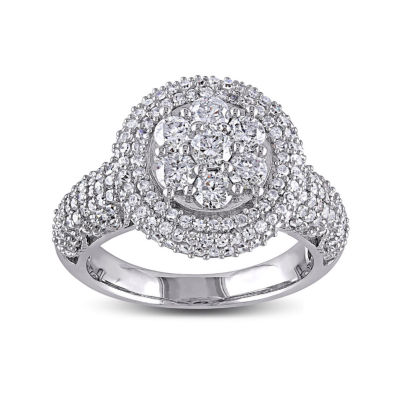 2 CT. T.W. Diamond 10K White Gold Bridal Ring, Color: White - JCPenney