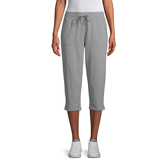 St. John's Bay Mid Rise Capris, Color: Colonial Pewter - JCPenney