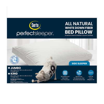 Serta Down Fiber Side Sleeper Pillow