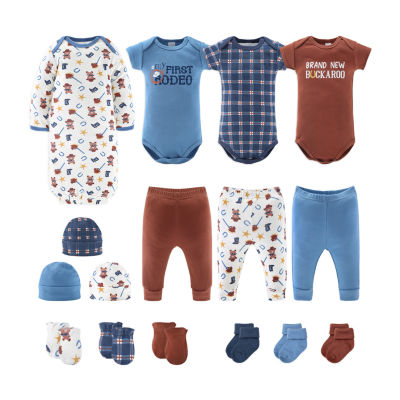 The Peanutshell 0-3m Baby Boys 16-pc. Baby Clothing Set