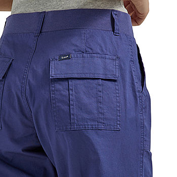 Christopher Blue Women's Mid-Rise Size 2 Cargo Capri Boho Blue Stretch Jeans