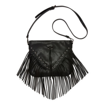 Forever 21 Faux Leather Fringe Crossbody Bag