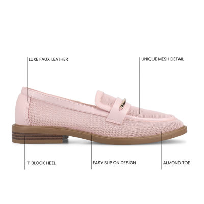 Journee Collection Rainey Womens Almond Closed Toe Loafers