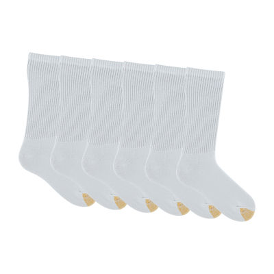 Gold Toe Athletic Sport Mens 6 Pair Crew Socks
