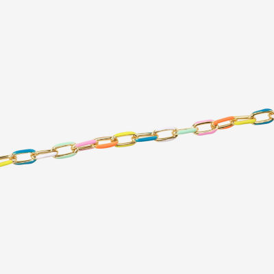 Bijoux Bar Gold Tone 9 Inch Link Bracelet
