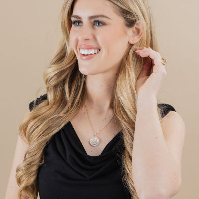 (G / Si2) Womens 2 CT. T.W. Lab Grown White Diamond 14K White Gold Round 18 Inch Pendant Necklace