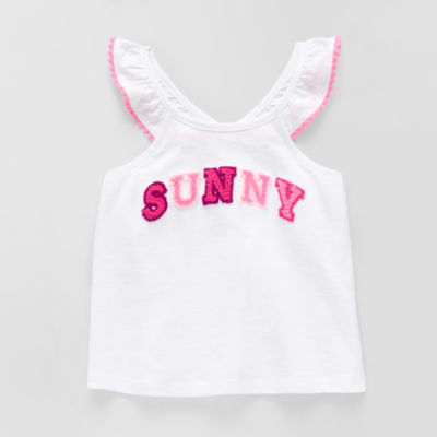 Okie Dokie Toddler & Little Girls Round Neck Tank Top