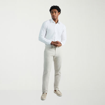 Haggar Comfort Luxe Mens Straight Fit Flat Front Pant