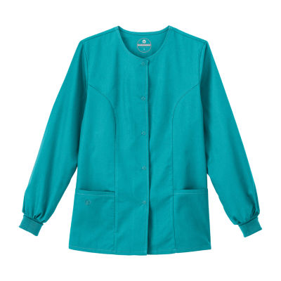 Fundamentals By White Swan 14740 Warm-Up Womens Plus Scrub Jackets