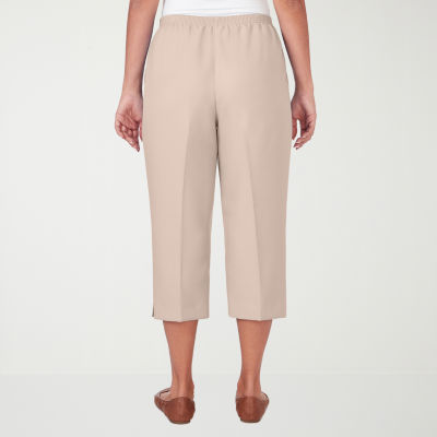 Alfred Dunner Classics Womens Straight Capri Pant