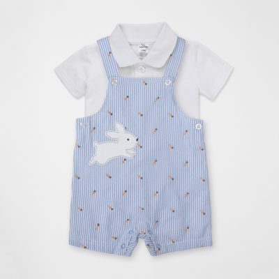 Baby Essentials Easter Baby Boys 2-pc. Shortall Set