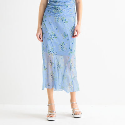 by&by Womens Juniors Maxi Skirt
