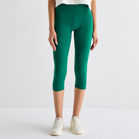 Xersion EverUltra Womens High Rise 21″ Cropped Legging, X-large, Green