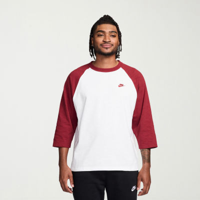 Nike Mens Crew Neck 3/4 Sleeve T-Shirt