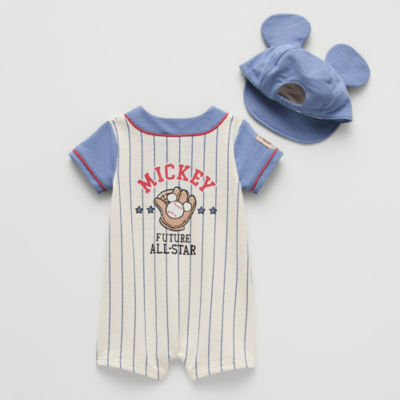 Disney Baby Boys Mickey Mouse Short Sleeve 2-pc. Romper