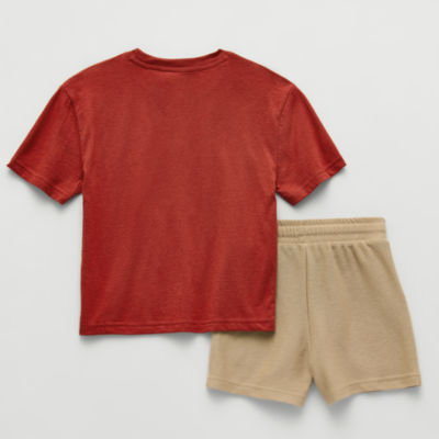 Thereabouts Oversized Fit Little Boys 2-pc. Short Set