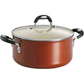 Gotham Steel Aqua Blue 5 qt. Aluminum Ceramic Nonstick Stock Pot with Glass  Lid 7518 - The Home Depot