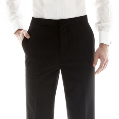 J. Ferrar Flat-Front Classic Tuxedo Pants