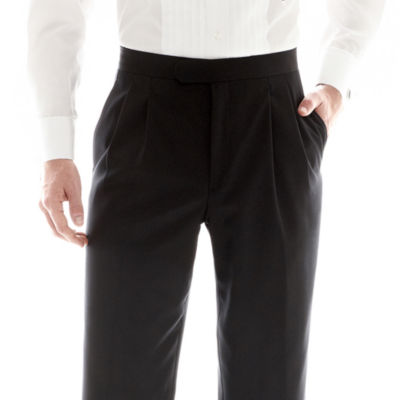 Stafford® Pleated Tuxedo Pants