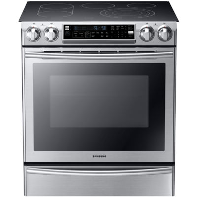 Samsung 5.8 cu. ft. Slide-In Electric Range with Flex Duo® Oven