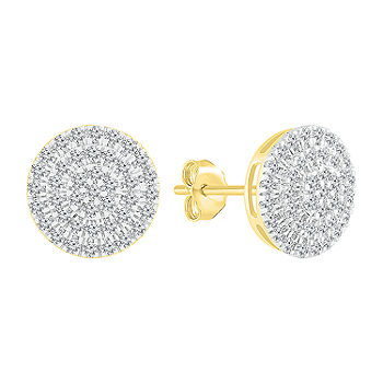 1/2 ct tw Diamond Stud Earrings in 10K Yellow Gold