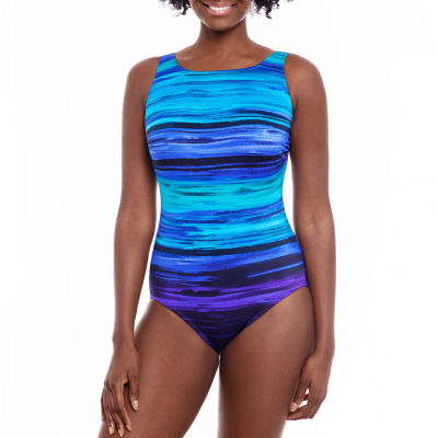 Robby Len By Longitude Womens Waves One Piece Swimsuit