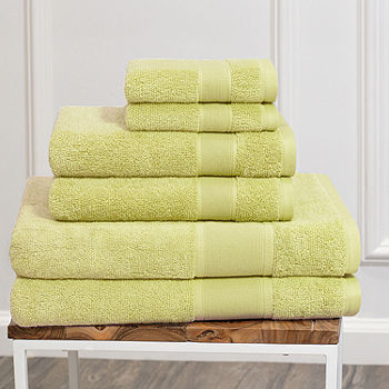 Madison Park Aer Jacquard Cotton 6-piece Antimicrobial Bath Towel Set