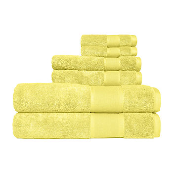 Madison Park Aer Jacquard Cotton 6-piece Antimicrobial Bath Towel Set