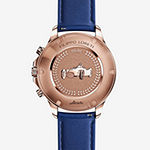 Filippo Loreti Mens Blue Leather Strap Watch 00548